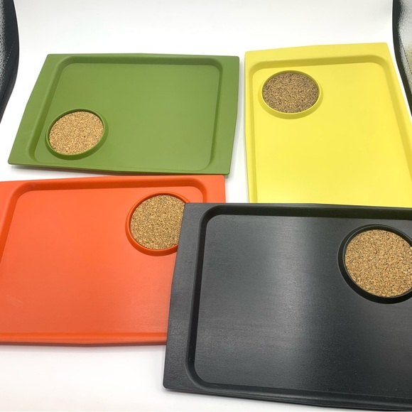 MCM Set of 4 Serving Snack Trays & Mugs ACCA Ware by David Douglas Vinta… - Picture 14 of 16